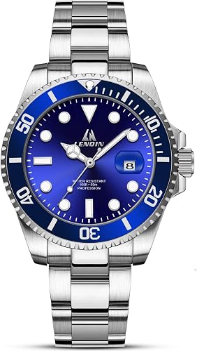 LN LENQIN Mens Watches Stainless Steel Waterproof Watch for Men Analog Quartz Watch for Men with Date Luminous Fashion Mens Wrist watch