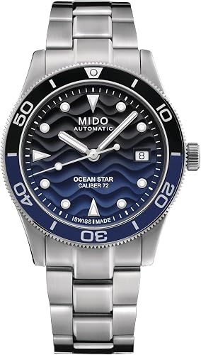 MIDO Ocean Star 39 - Swiss Automatic Watch for Men & Women - 39mm Stainless Steel Case