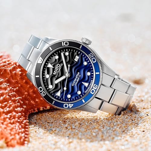 MIDO Ocean Star 39 - Swiss Automatic Watch for Men & Women - 39mm Stainless Steel Case
