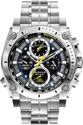 Bulova Men's Icon High Precision Quartz Chronograph Watch, Curved Mineral Crystal